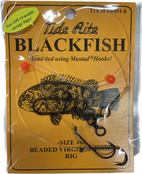 Tide Rite Blackfish #6 Beaded Virginia Hook Rigs