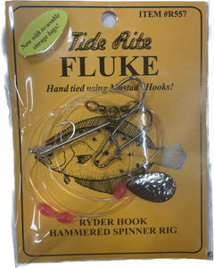 Tide Rite Fluke Ryder Hook Hammered Spinner Rig