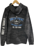 Smith Point Bait Beach and Tackle Camo Hoodie